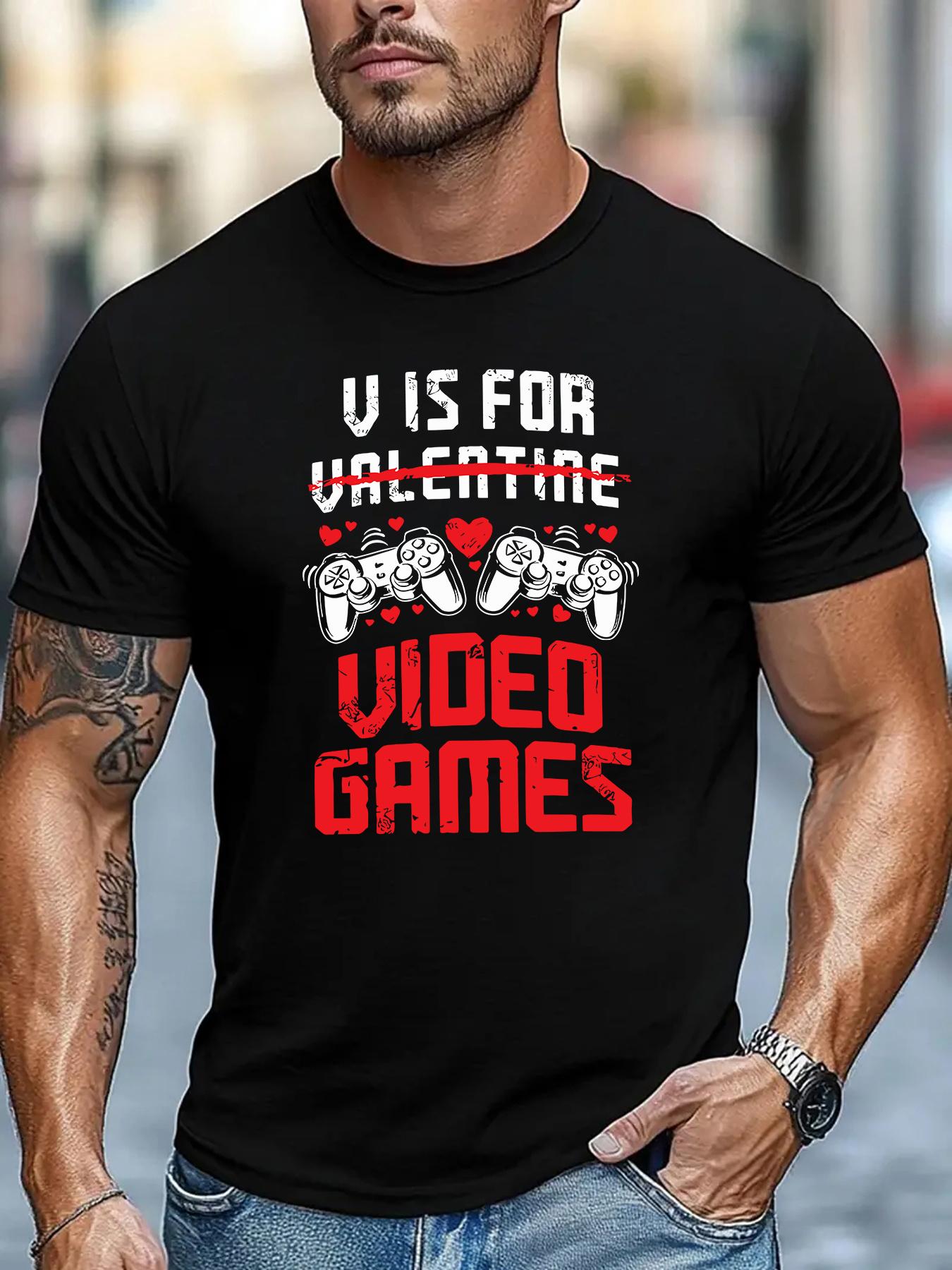 

Fun Valentine s Day Electronic Game Theme T-shirt: A Gift for Gamers XXXXL