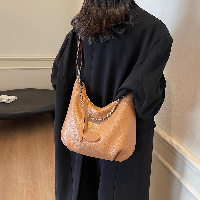 Fashion bag Women's trendy large-capacity tote bag 2025 autumn new niche high-end simple shoulder bag