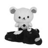 Anime Rilakkuma Bear Plush Toy Cartoon Super Soft Doll Black And White Colors With Simple Embroidery Details Ideal For Friends