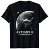Artemis Rocket Launch Mission To The Moon Artemis 2 BLACK T-Shirt 1008