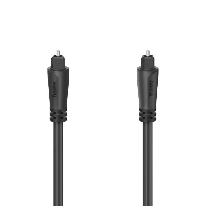 Câble Audio À Fibres Optiques - HAMA - 1,5 M - Noir - Transmission D'un Signal Audio Numérique