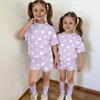 Kids Casual Short Sleeve Top and Shorts Set Lightweight Comfortable Soft Fabric Animal Print Summer Outfit for Boys and Girls