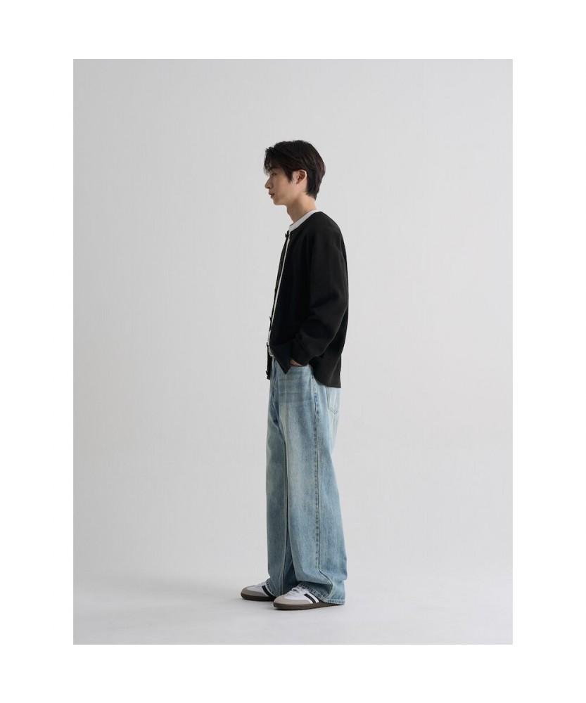 8seconds Fine Touch Round Neck Cardigan Black