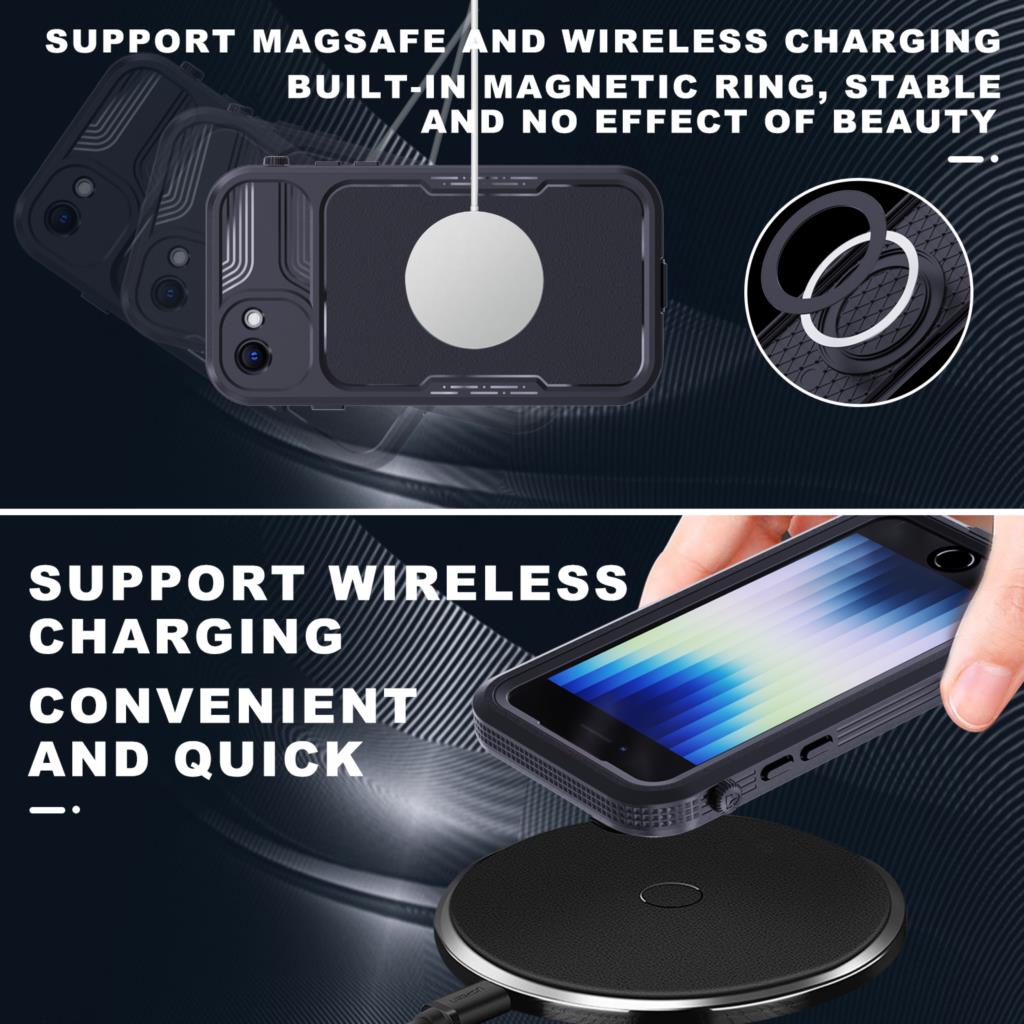 Für iPhone SE Hülle Wasserdicht Stoßfest Tauchen Coque Vollkörper Schutzhülle für iPhone SE 3 7 8 Unterwasserhülle