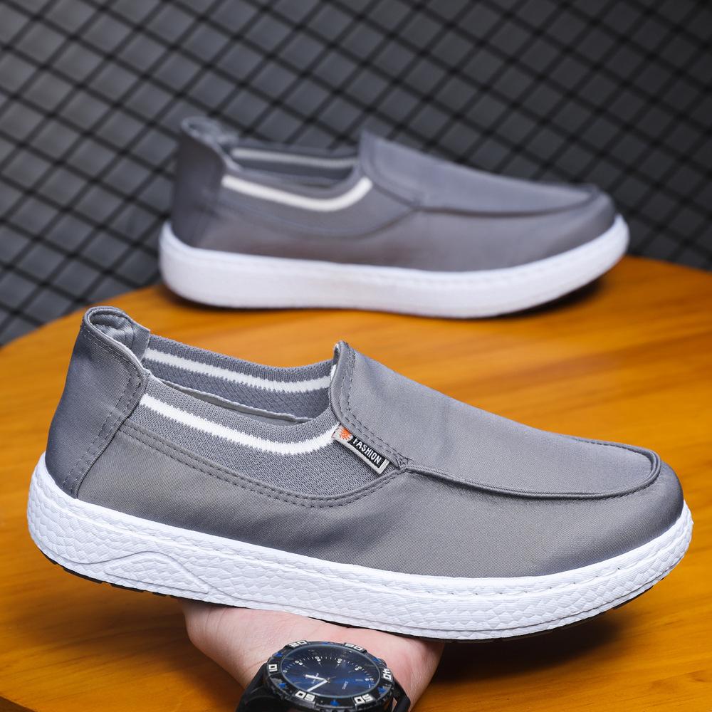 

The new cloth shoes are simple and low-top casual single shoes, foreign trade breathable and light overalls, lazy people pedal soft-soled driving sho 44