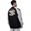 Li Ning BADFIVE Baseballjacke Herren Schwarz Heather Grau AJDT625-3