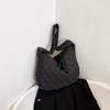 Large Capacity Bubble Shoulder Bag Pleated Cloud Pattern Tote Bag Space Cotton Underarm Bag  Female