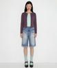 Setsetset Slim Striped Cardigan Dark Purple