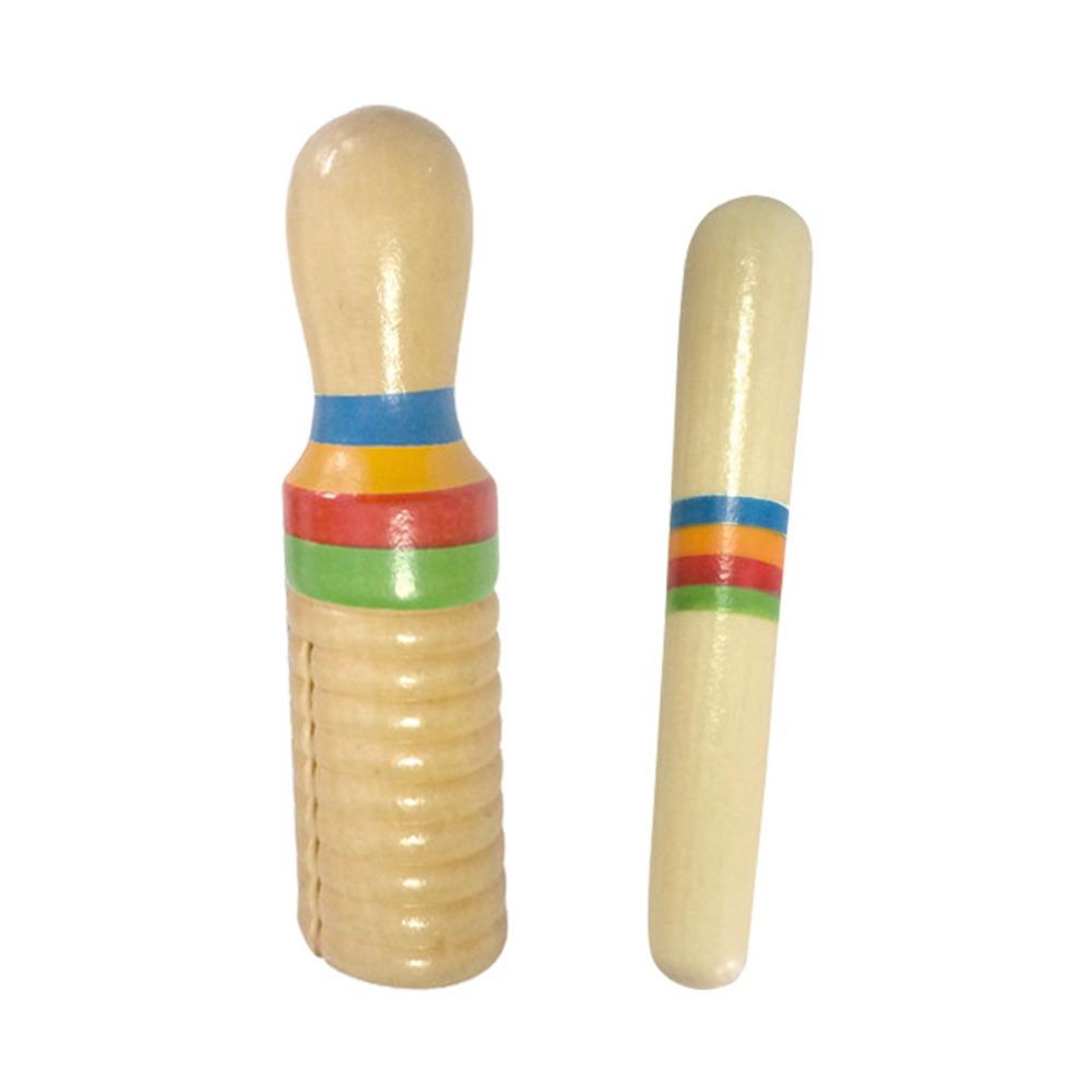 Solid Wood Thread Frog Drum Orff Instruments Percussion Instruments Single Ringing Drum Musical Toy Percussion Cylinder