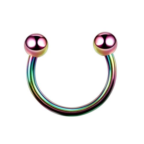 Stainless Steel Cone Spike Horseshoe Circular Septum Nose Ring Nipple Hoops Nose Septum Eyebrow Ear Piercing Body Jewelry