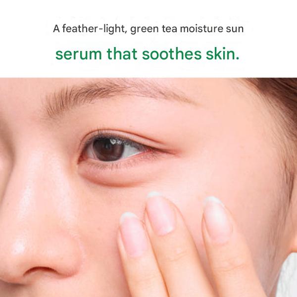 Innisfree Green Tea Hyaluronic Acid Moisture Sun Serum SPF50+/PA++++ 50mL (3 Options)