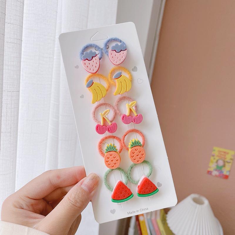 Soft Cartoon Elastic Hair Ties for Kids - Gentle, Non-Pulling Rubber Bands