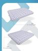 JILONG Double Size Inflatable Air Mattress with Flocked Surface for Home and Outdoor Use