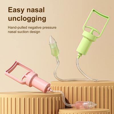 Silicone Nasal Aspirator Nose Cleaner Compact Design Portable User-friendly Suction Pump Manual Nasal Aspirator for Kids