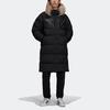 Adidas Regen Puff Long Casual Warm Hooded Down Jacket Men Outerwear Black H11803