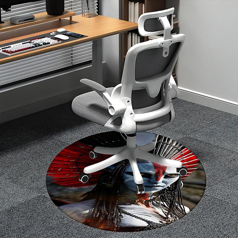 

Avatar-Inspired Chair Mat - Round Carpet for Home Decor, Office Use, and Gifts0248b 80cm