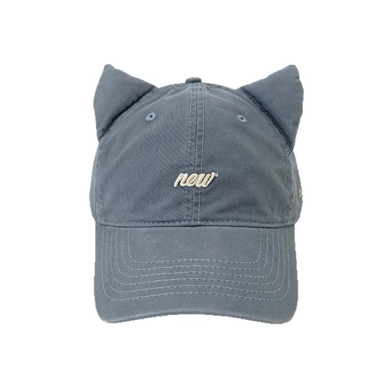 Embroidered Three Dimensional Cat Ear Baseball Cap for Women  Summer Korean Style Casual and Versatile Sunshade Personalized Baseball Cap for Men
