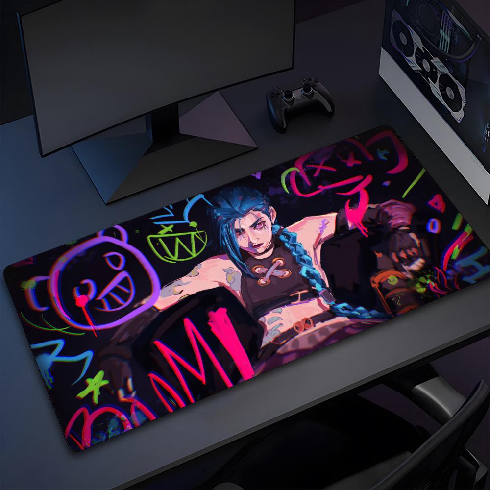 L-League Of Legends Jinxs Mouse Pad High Quality Natural Rubber Mouse Pad The Most Professional Washable Laptop Mouse Pad