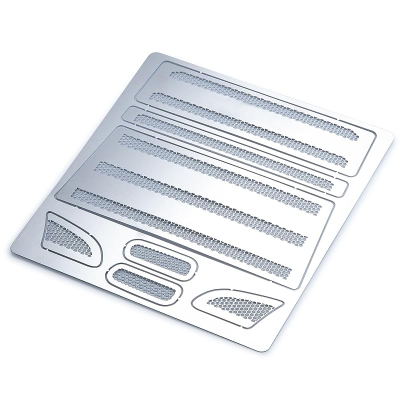 

TRZX Tamiya 1/14 RC trailer truck For R620 Metal front mesh grille cover upgrade