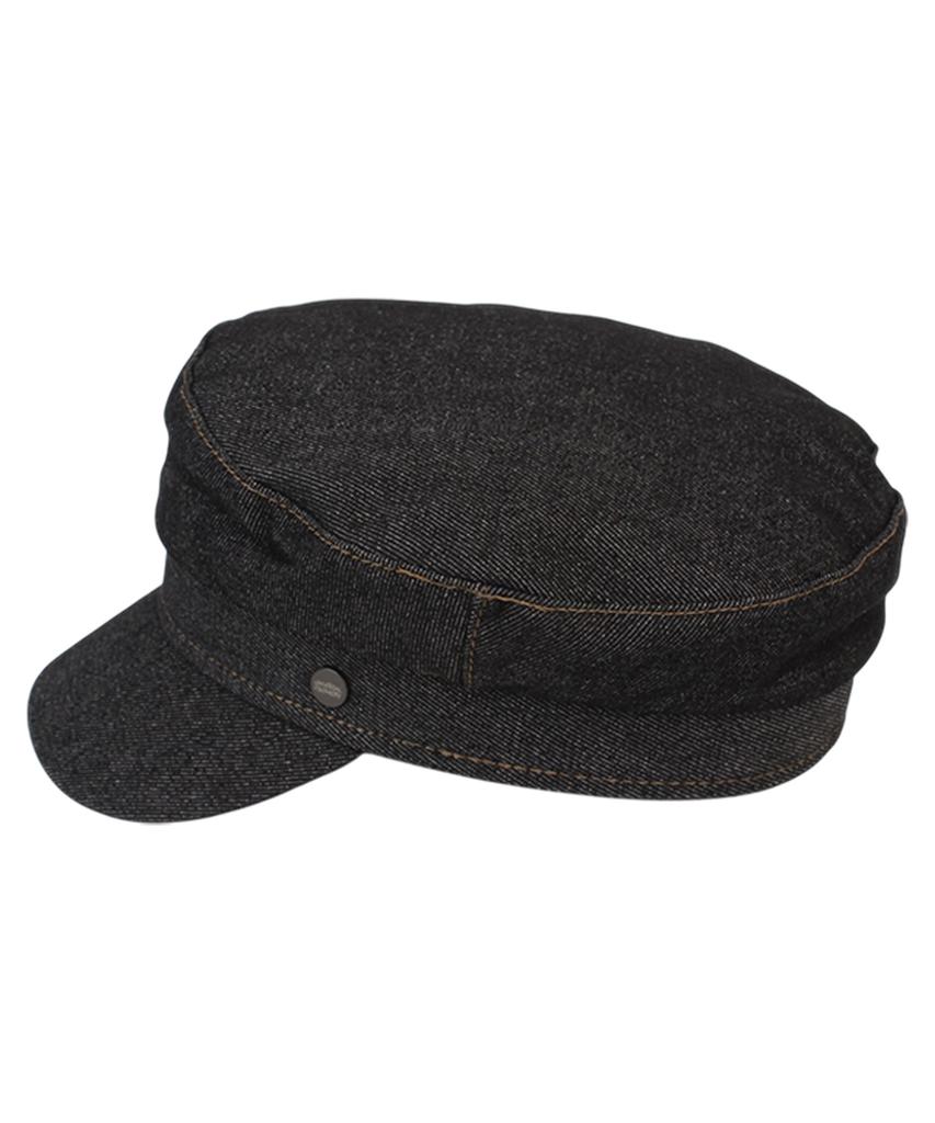 Yunibeosyeolkemiseuteuli Black Denim Logo Marine Cap