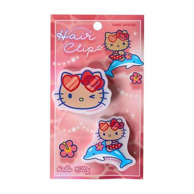 Sanrio Hello Kitty Matte Hair Clip ( Night Party ) Japan NEW