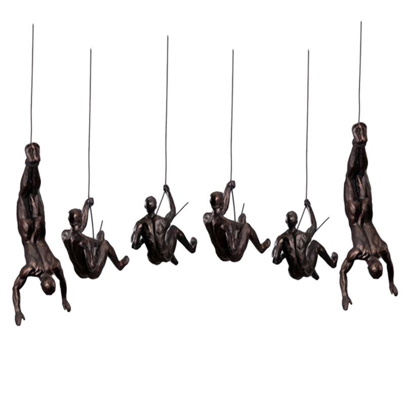 Retro Industrial Rock Climbing Wall Art for Living Room