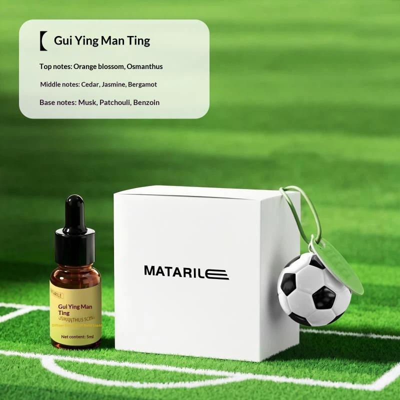 Football Shaped Hanging Air Freshener Long Lasting Fresh Scent Lovely Creative Design for Car Bedroom Bathroom Kids Gift