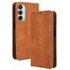 For Samsung Galaxy F15 5G/M15 5G Case Vintage PU Leather Folio Phone Cover with Cash/Card Slots