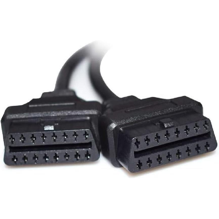 16 Pin OBD2 OBDII Diagnostic Extender Splitter 16 Pin Y Cable - 50CM