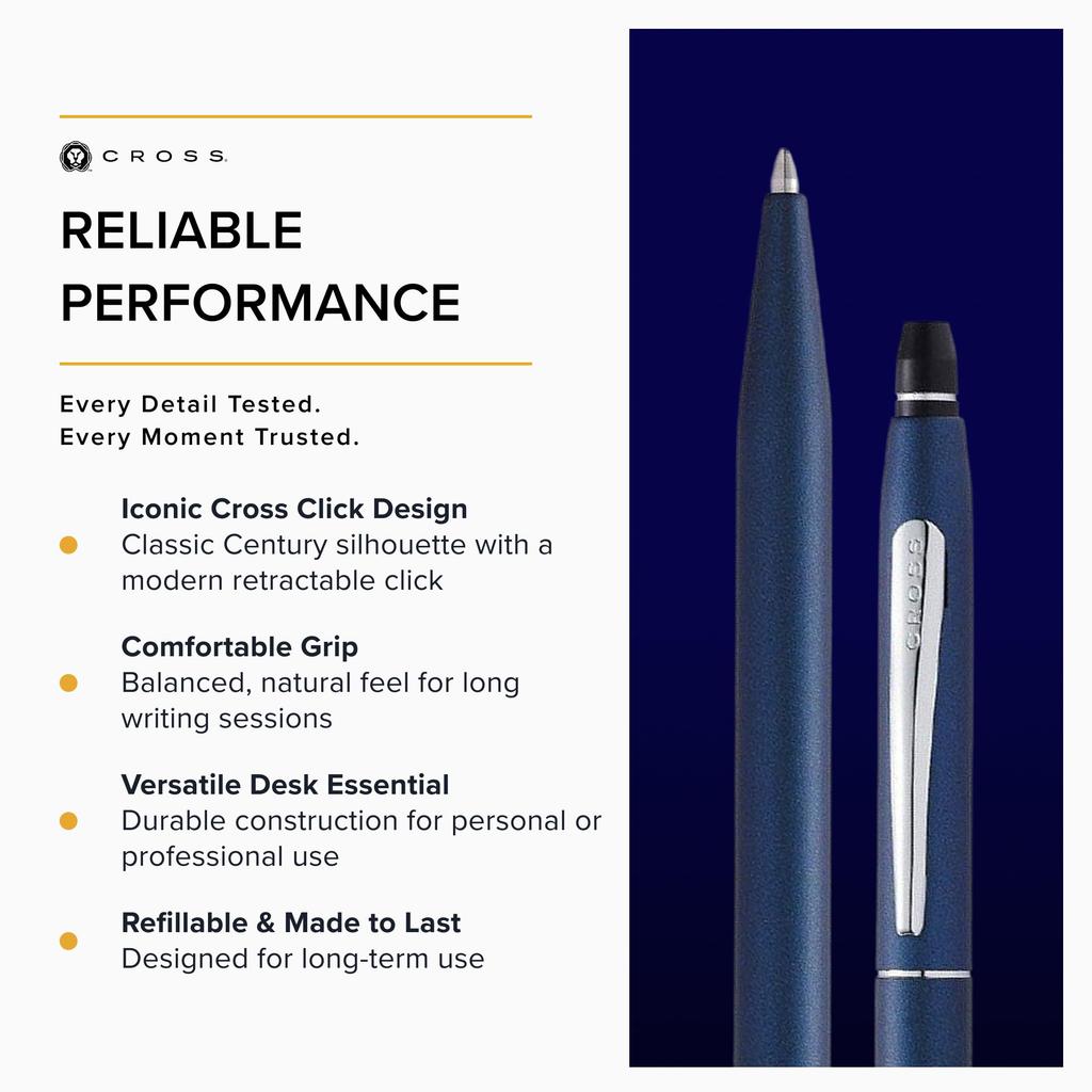 CROSS Ballpoint Pen Click Midnight Blue AT0622-121