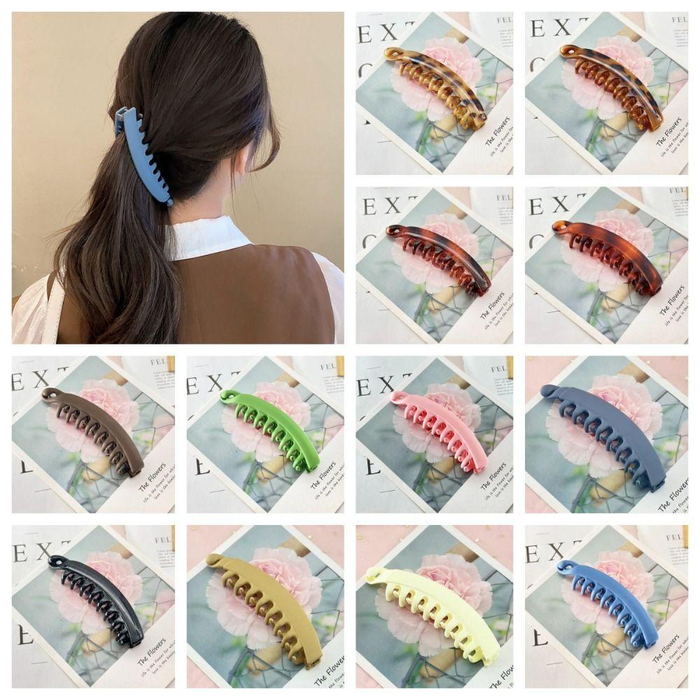 Fashion Hair Claws Clips Ponytail Holder Ponytail Barrettes Banana Clip Hairpins  Women