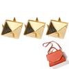 100pcs Square Pyramid Punk Rivets 4 Claw Metal Studs for Bracelets Clothing Shoes Handbag
