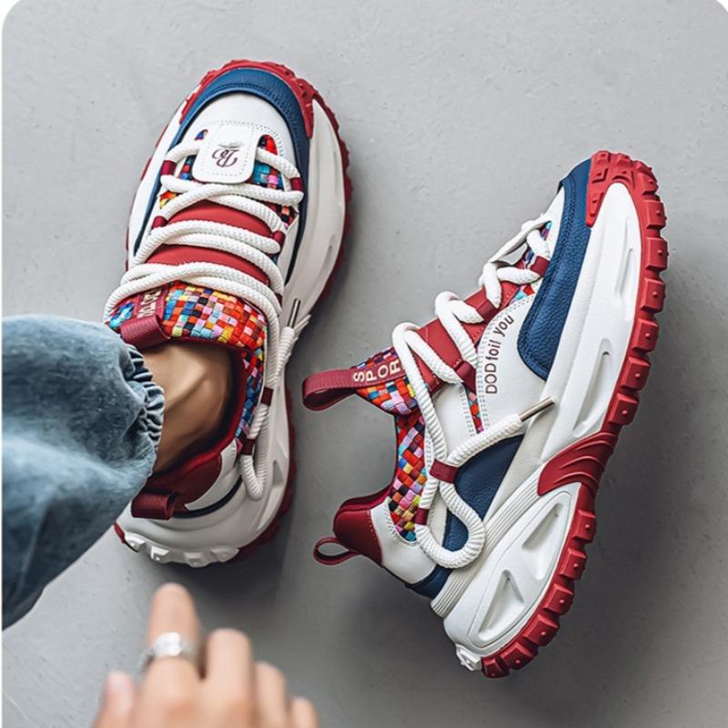 Shoes for Men High Quality Trend Light Platform Sneakers Fashion Retro Heightening Casual Thick Sole Men Shoes Zapatillas Hombre