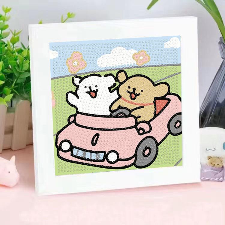 Diamond Painting Diy Children'S Handmade Sticker Lines Puppy Cartoon Decoration Sticker Painting