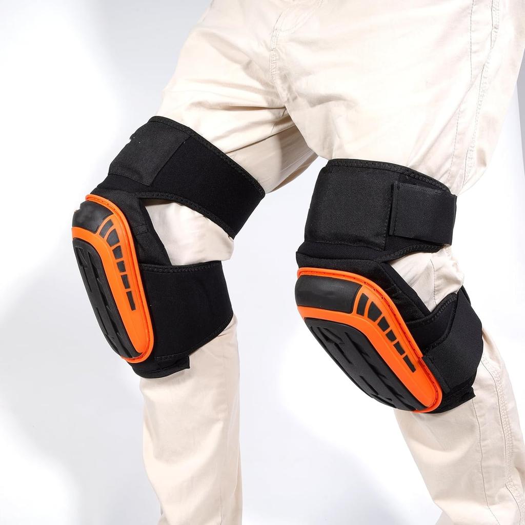 Knee Pads for Work-Heavy Duty Support Kneepads with Gel Cushion and Anti-Slip Straps for Construction, Flooring, Gardening, Clea