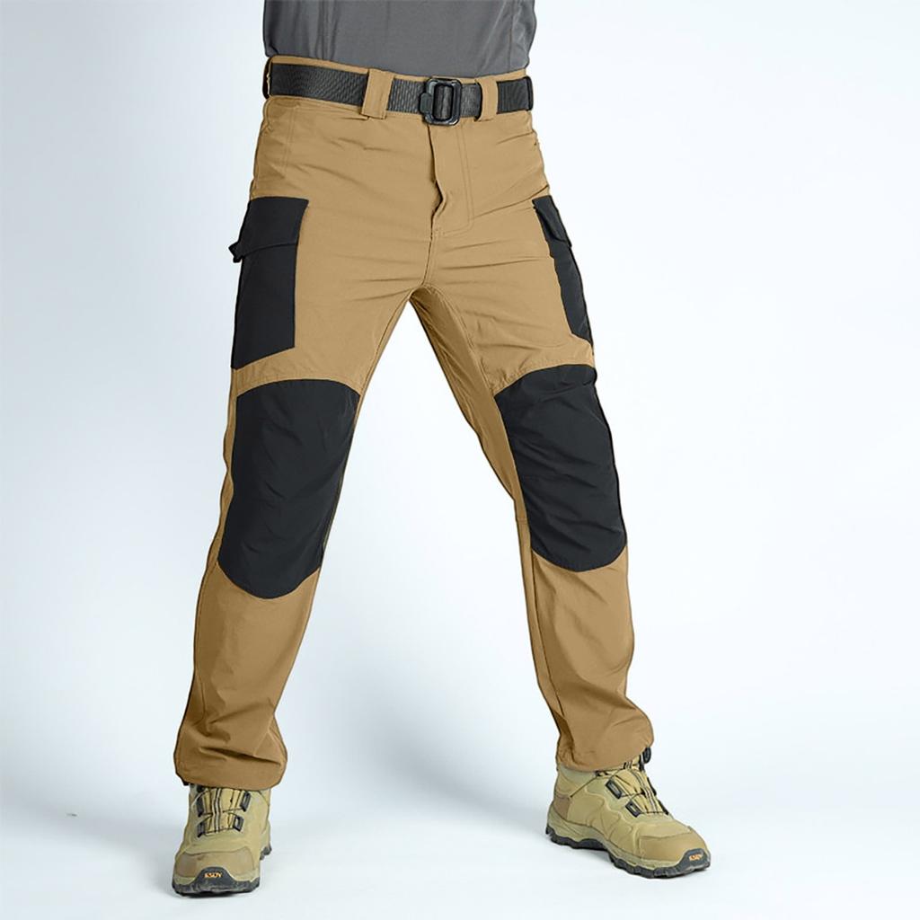 Men's  Work Pants Outdoor Work Fishing Camping Waterproof Wear-resistant Multi-Pocket Work Pants (Belt Not Included)