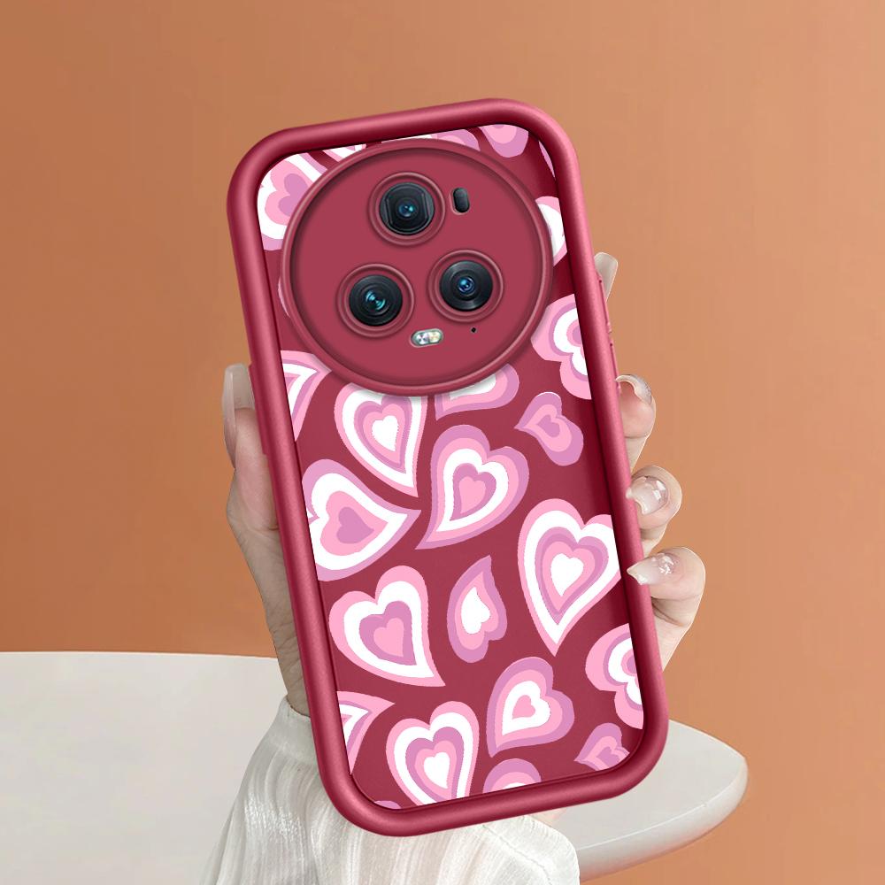 Soft Silicone Square Ladder Printing Pattern Phone Casing Full Cover Camera Shockproof Protection Rubber Case for Huawei Honor