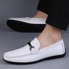 Men's Leather Slip-On Loafers - Casual Flat Driving Shoes In Large Sizes