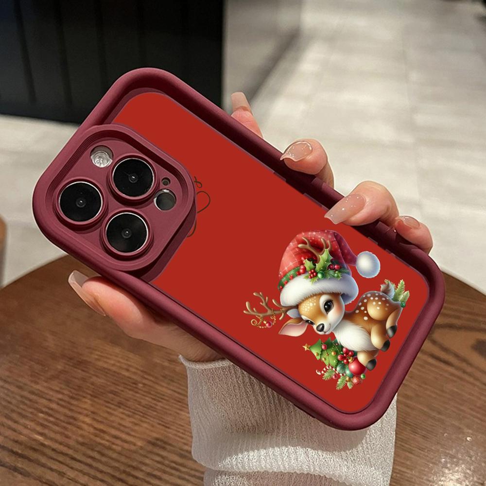 Sky Eye Ladder Soft Case pro Samsung A06 A15 A25 A35 A55 A14 A24 A34 S23 S24 FE Všechny modely Samsung Pouzdra na telefon Kryt NY40 Santa Claus Vánoční stromeček