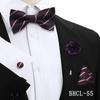 Korean Style 4-Piece Men's Bow Tie & Pocket Square Set for Weddings & Formal Events