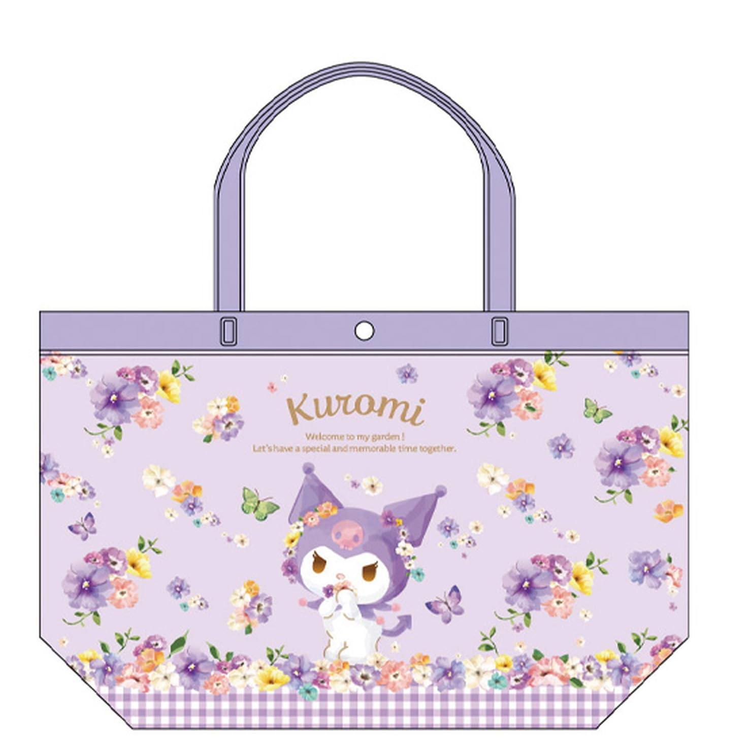 

K Company Персонажі Sanrio Вінілова сумка Kuromi H27 x Ш42 x Г12см CVB3-KU