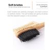 Yousheng Dual Edge Comb Wide Application Ergonomic Mini Bamboo and Wood Eyebrow Brush for Beauty