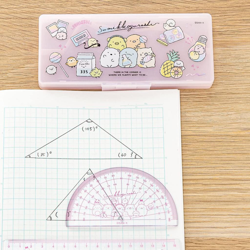Sumikkogurashi Happy School Triangle Ruler Set SQ89002 San-X Ruler, Protractor, Ruler,