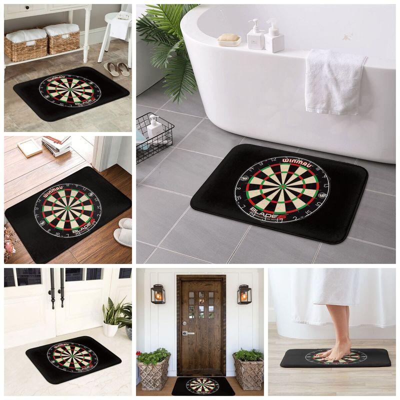 Winmau Blade Dartscheibe Anti-Rutsch Fußmatte Bodenmatte Abriebfester Teppich Teppich für Kücheneingang Badezimmer Wohnzimmer Fußabtreter Matten