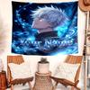 Personalized Name Gojo Satoru Tapestry, Wall Hanging Tapestry, Pattern Tapestry for Dorm Bedroom Living Room Wall Art Photography Backdrop