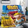 1 Stück Bob der Baumeister Aufdruck Flanelldecke, Hohe Qualität für alle Jahreszeiten, Heimdekoration, Wärme und Komfort, Perfekt für Weihnachtsgeschenke