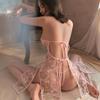 Sex Underwear Sexy Classical Embroidery Pure Desire Cheongsam Cosplay Transparent Seduction Uniform Set