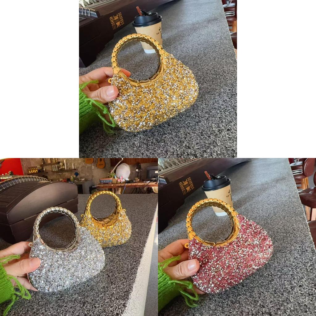 Acrylic Mini Childrens Clutch Bag With Rhinestone Embellishments For Daily Use