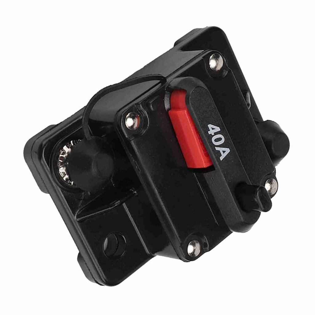 12V 30A40A60A Car Stereo Audio Resettable Inline Circuit Breaker Self Recovery Fuse (40A)