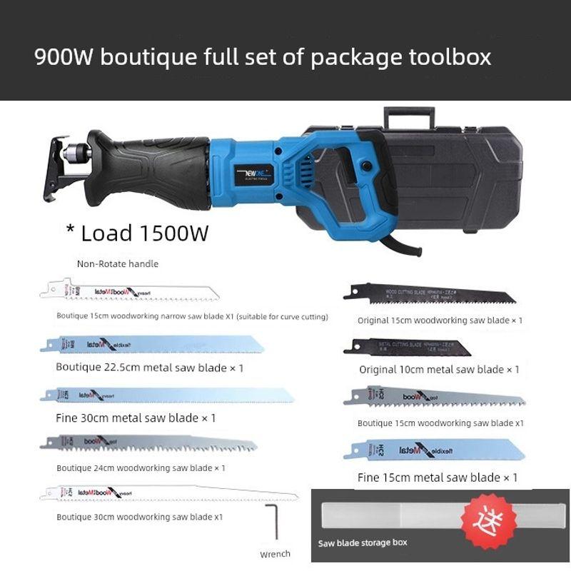 

High-Power Metal Cutting Household Small Reciprocating Saw 900W boutique saw blade all-round set of toolbox
